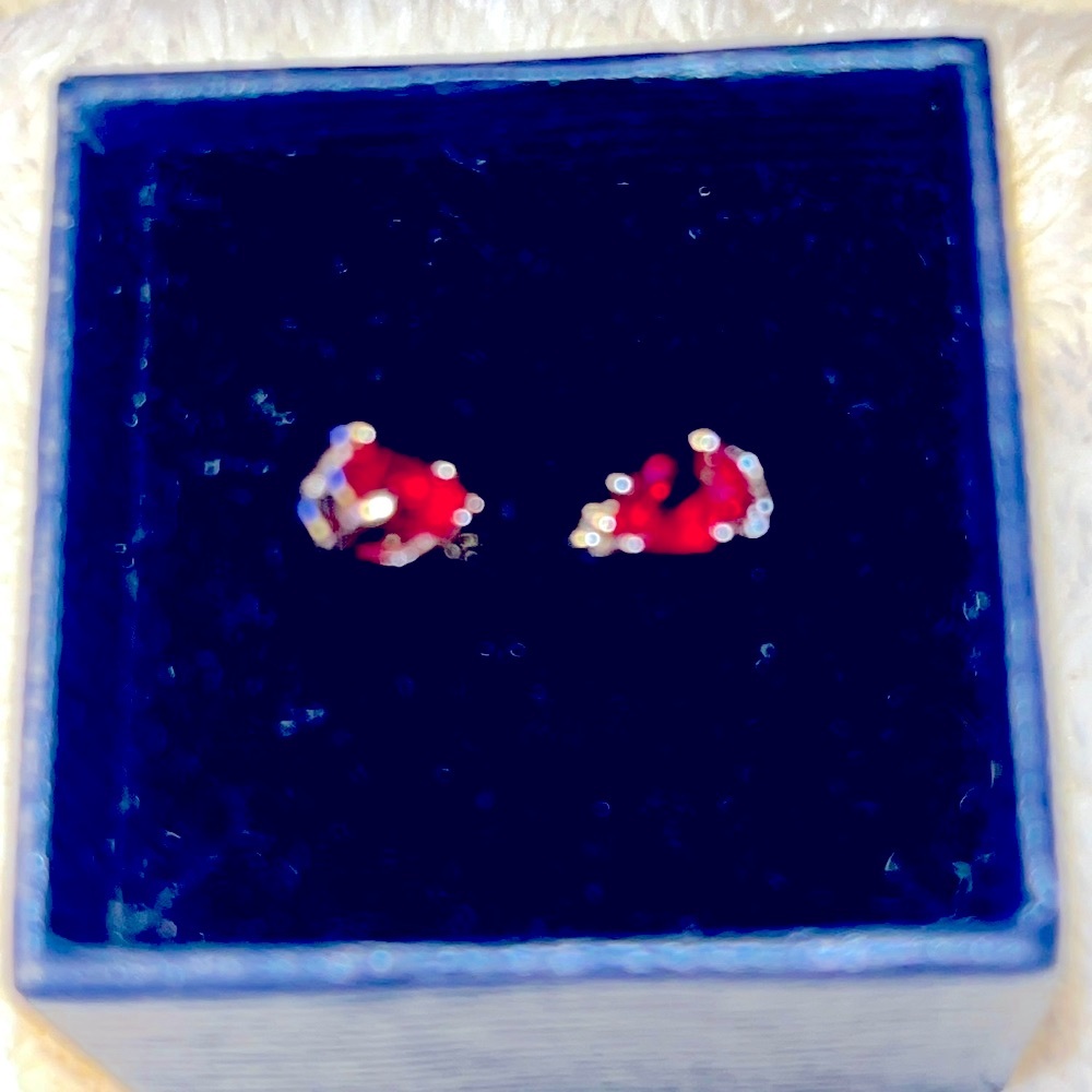 Stauer Red ruby earrings - Picture 2 of 2